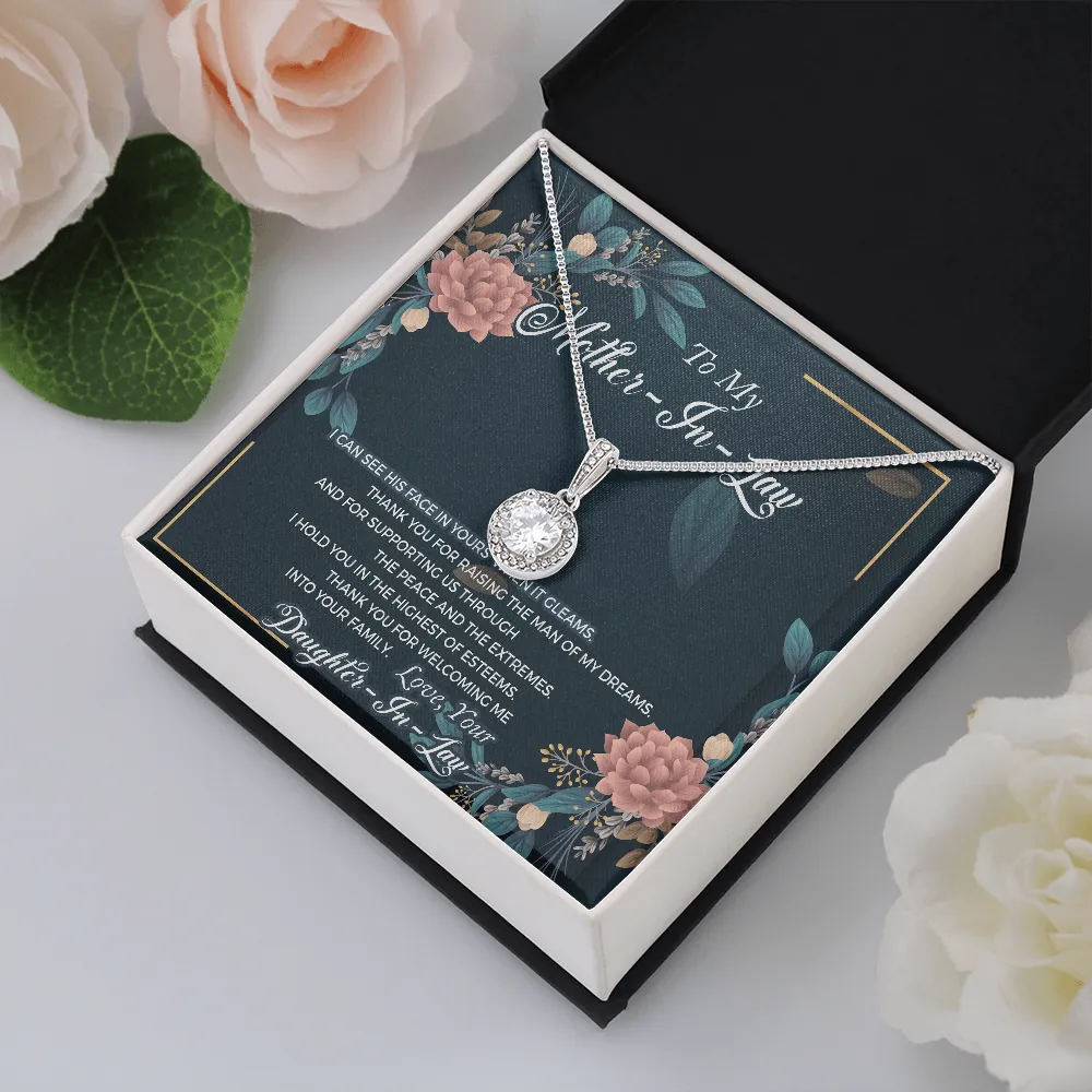 Thank you for welcoming me-Eternal Hope Necklace for Mother In Law