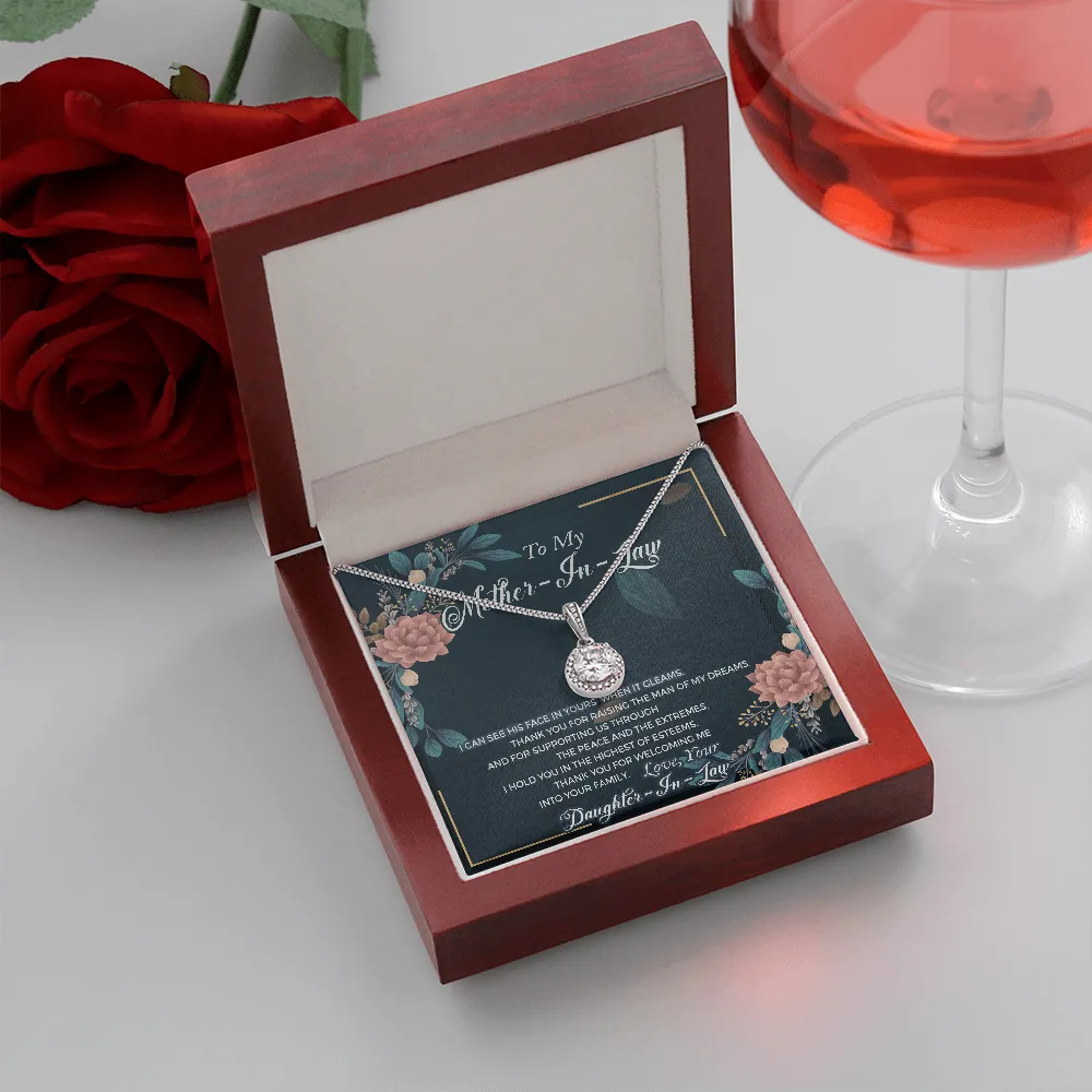 Thank you for welcoming me-Eternal Hope Necklace for Mother In Law