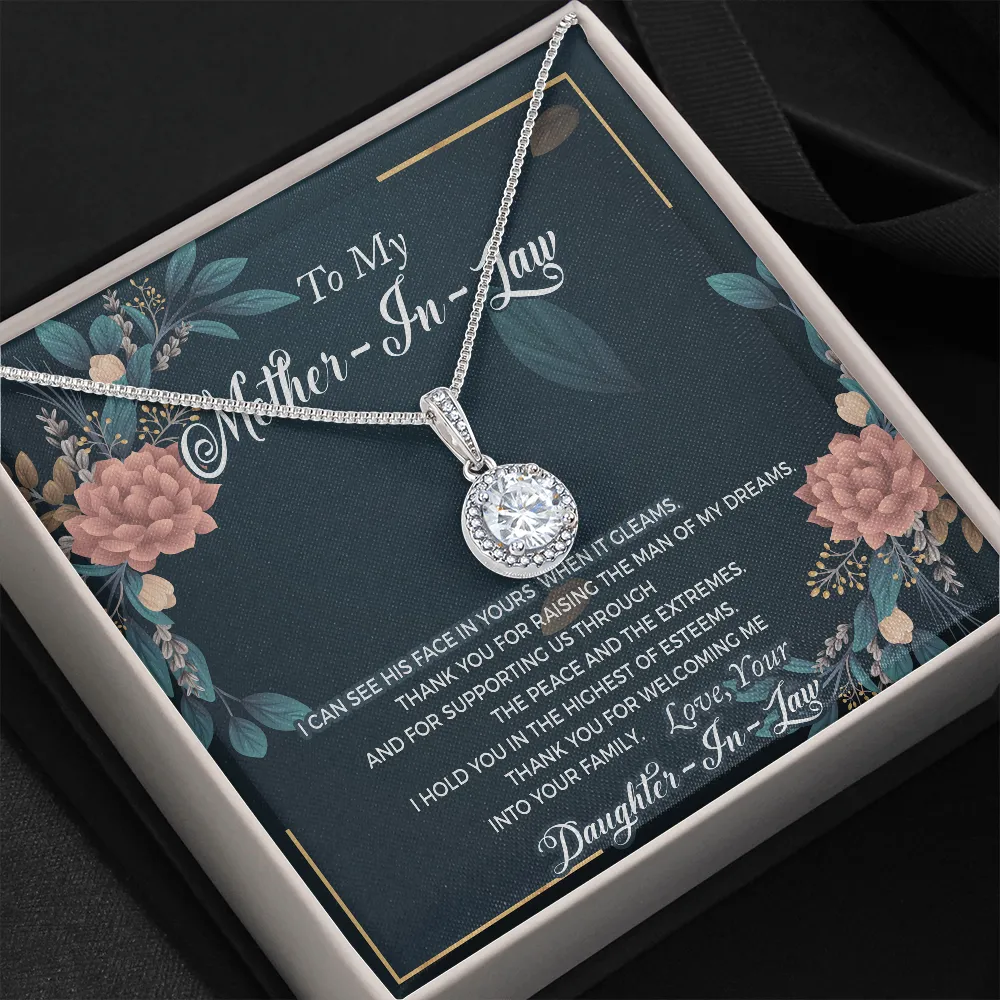 Thank you for welcoming me-Eternal Hope Necklace for Mother In Law