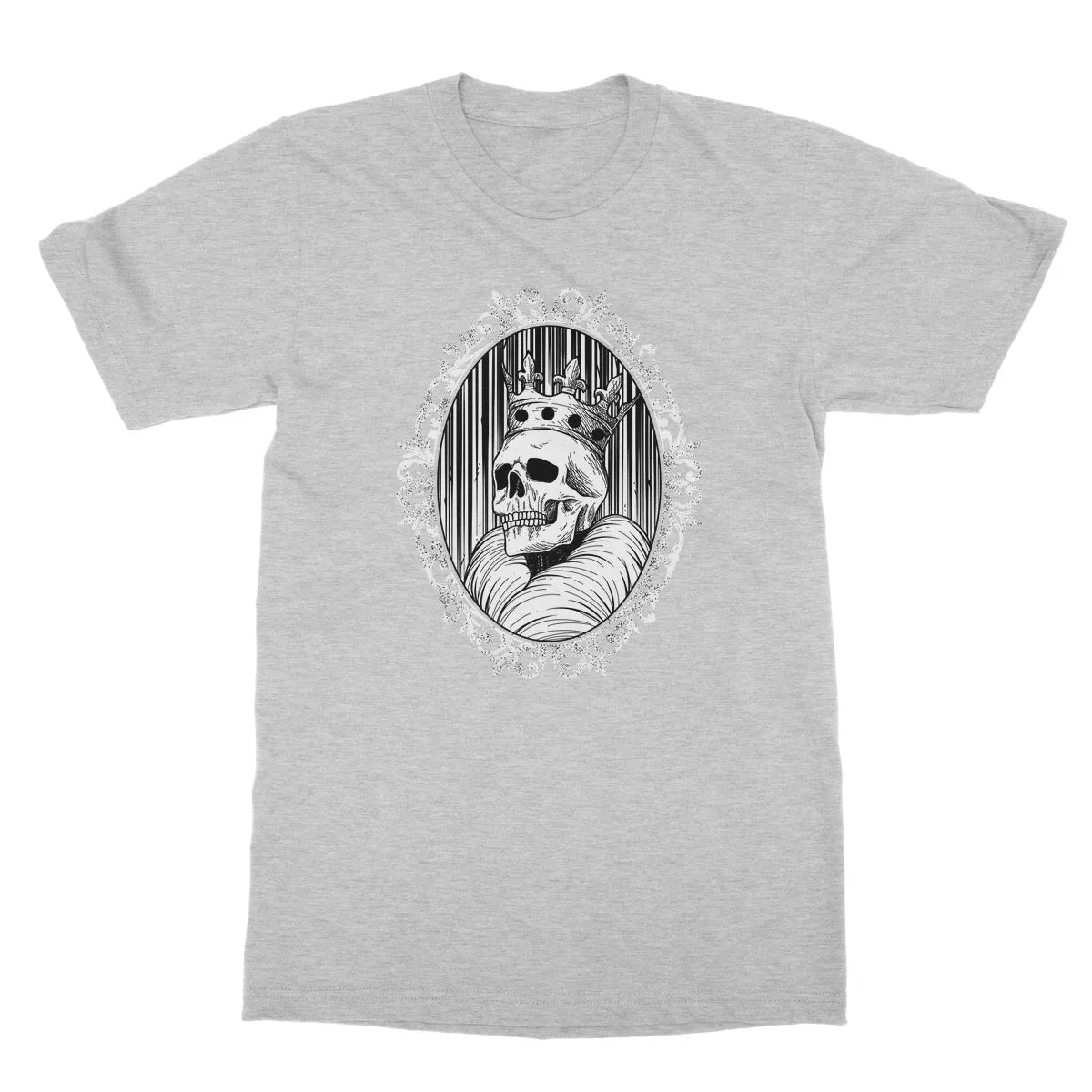 The King Gothic Crowned Skull Cameo Softstyle T-Shirt