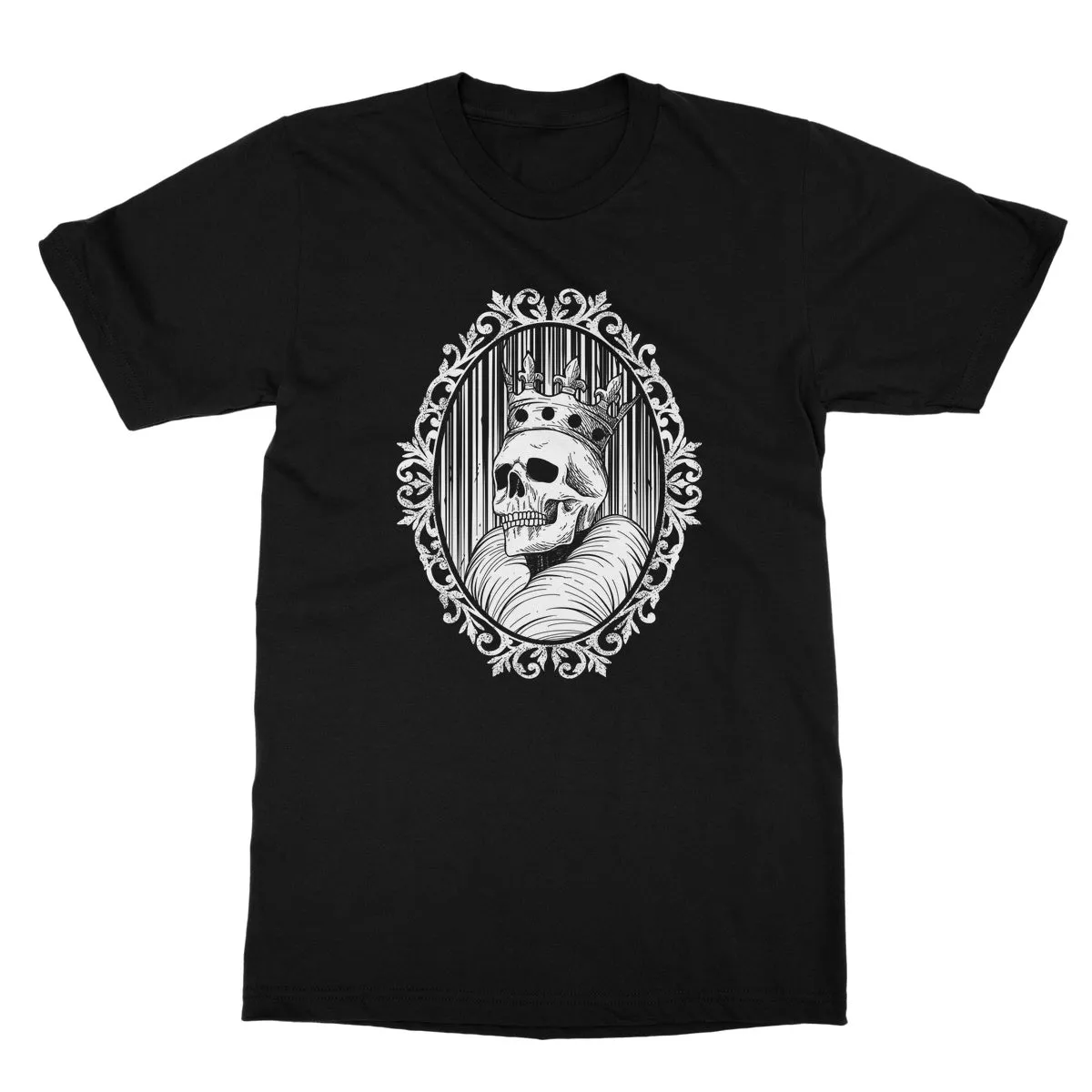 The King Gothic Crowned Skull Cameo Softstyle T-Shirt