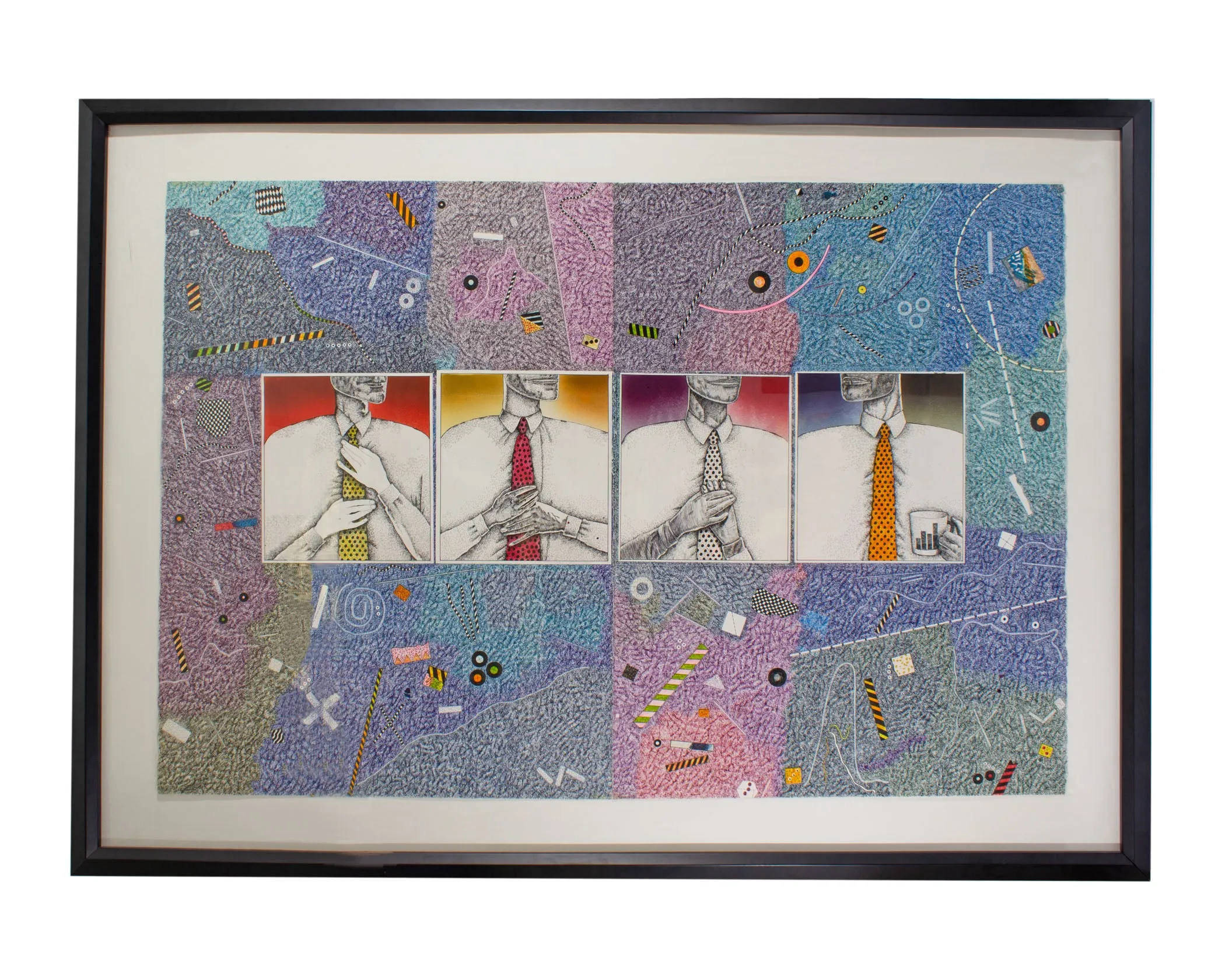 Thom Shaw Collage and Abstract Marker Drawing