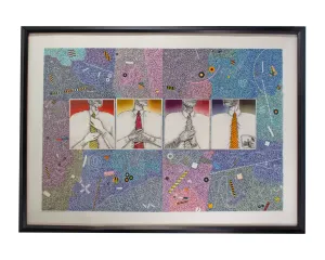 Thom Shaw Collage and Abstract Marker Drawing