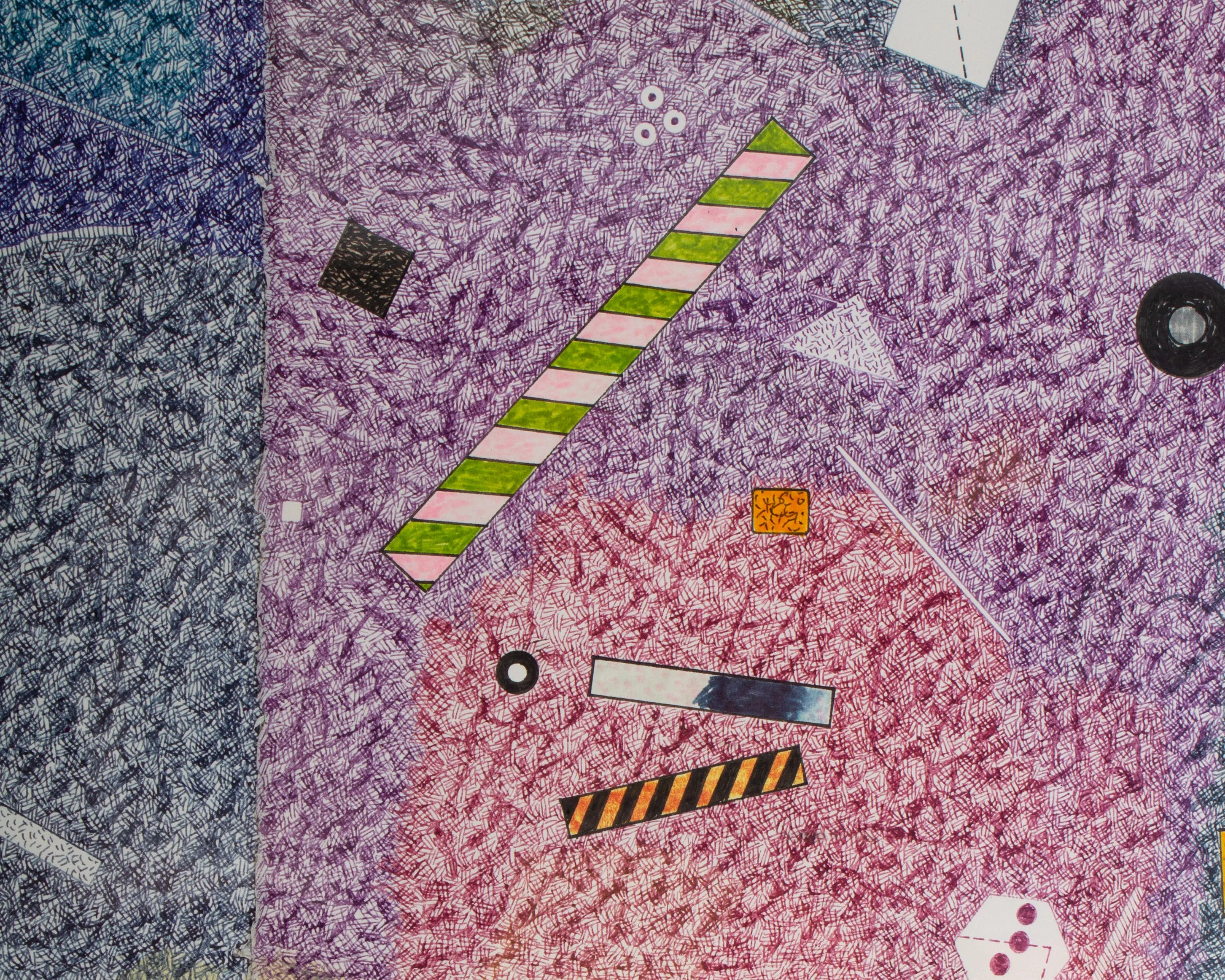 Thom Shaw Collage and Abstract Marker Drawing