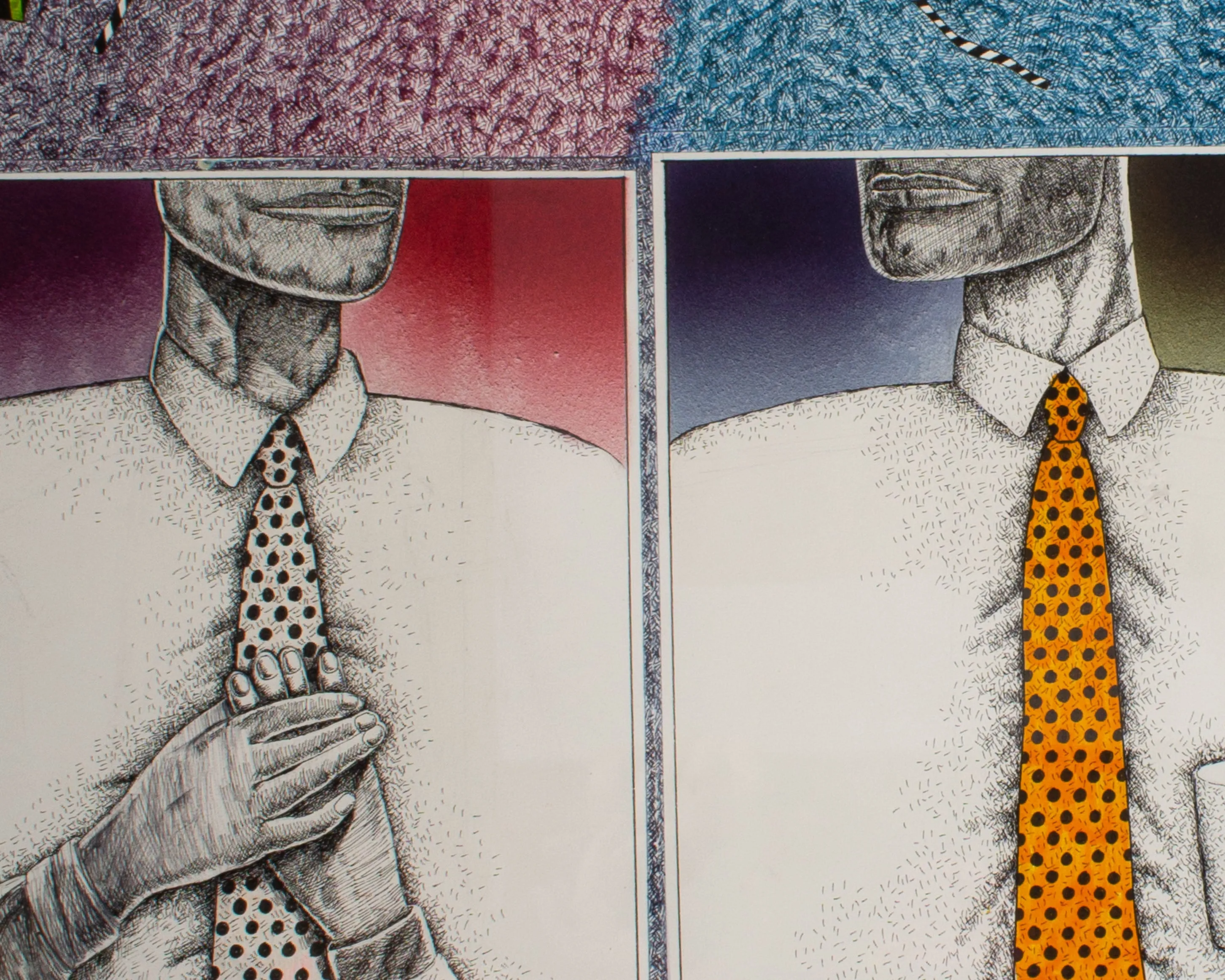 Thom Shaw Collage and Abstract Marker Drawing