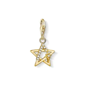 Thomas Sabo Charm pendant star stones gold