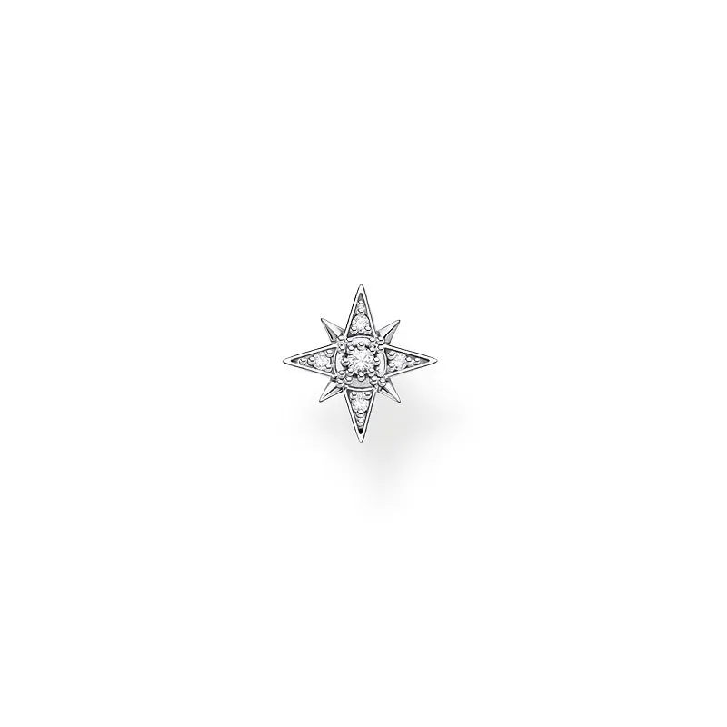 Thomas Sabo Sterling Silver Sparkling Star Single Stud Earring