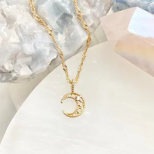 Tiara Mini Moon Necklace