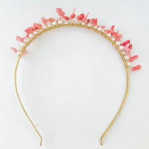 Tiara of Pearls and Coral