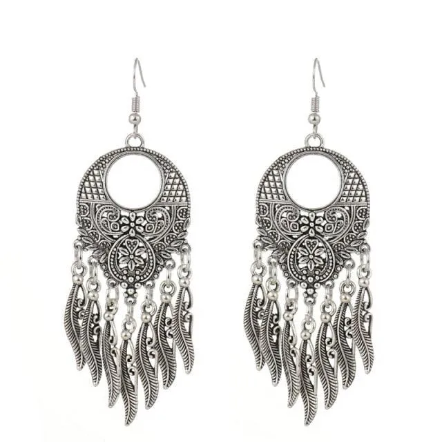 Tibet Tassel Drop Earrings