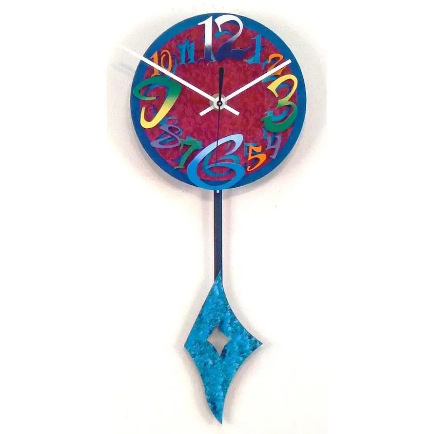 Time R Pendulum Wall Clock by David Scherer