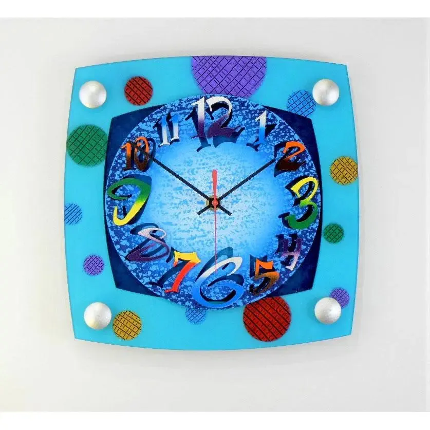 TV Mod Aqua Wall Clock by David Scherer