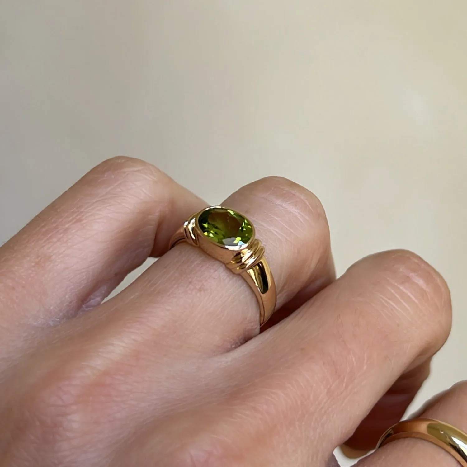 Unique Peridot Ring