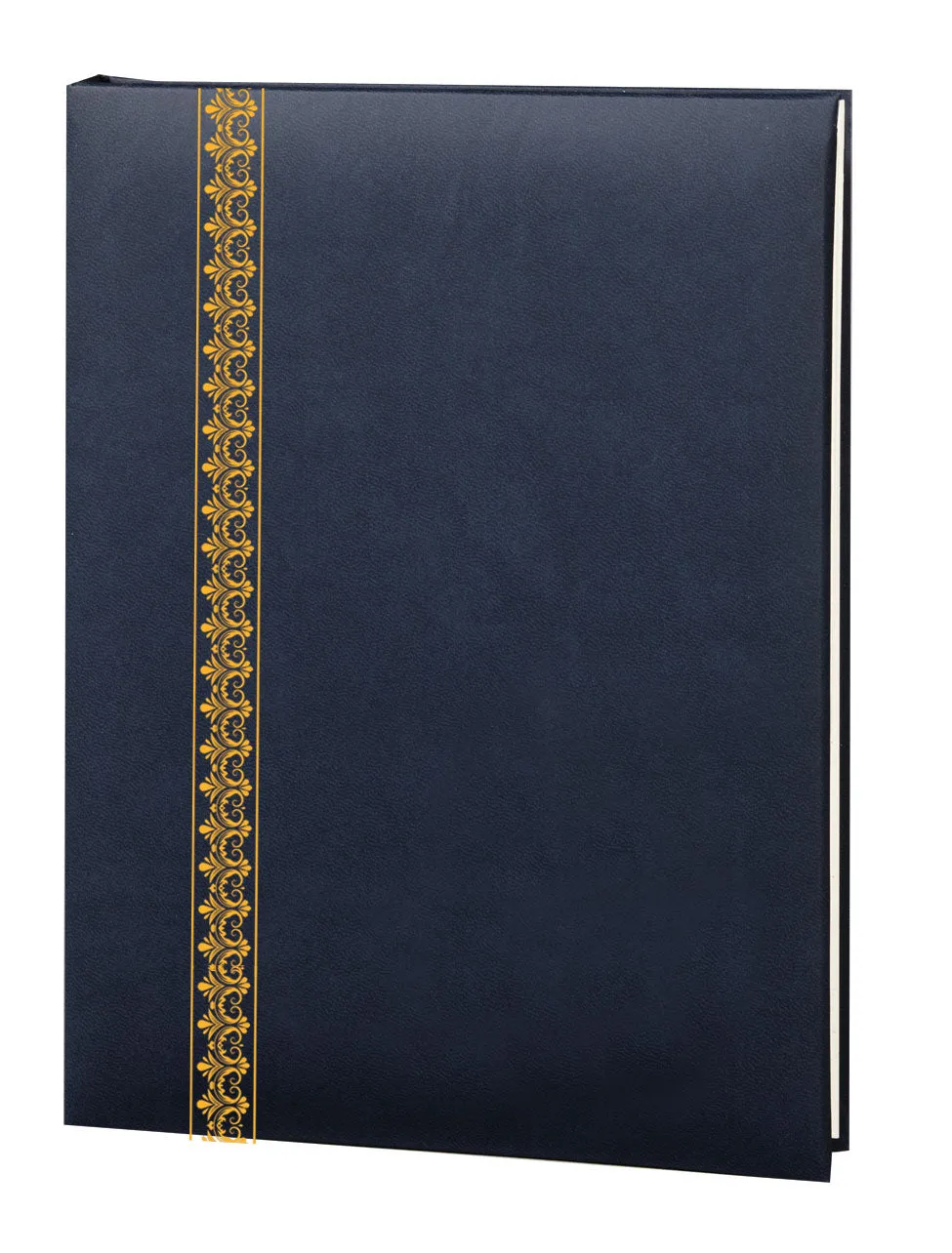 Value Series Filigree Memorial Guest Book-6 Ring-STVL104-Blue