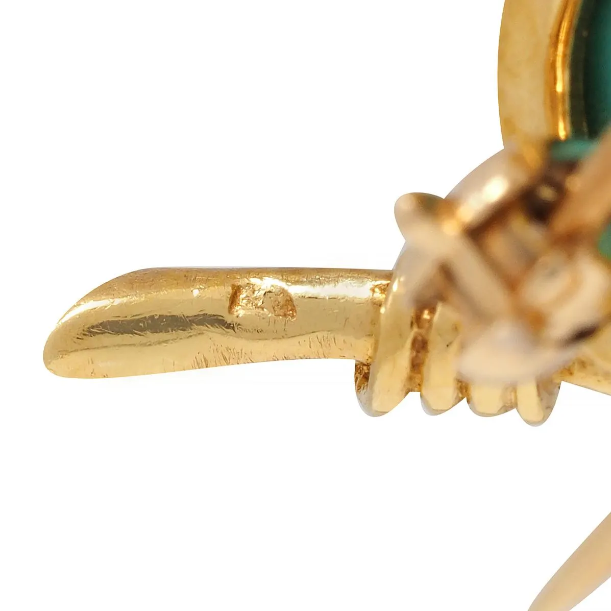 Van Cleef & Arpels Diamond Turquoise Platinum 18 Karat Gold Vintage Whimsical 1950s Bird Brooch