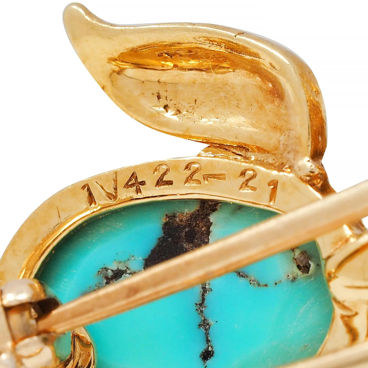 Van Cleef & Arpels Diamond Turquoise Platinum 18 Karat Gold Vintage Whimsical 1950s Bird Brooch