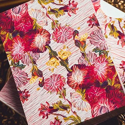 Van Gogh Asters & Phlox (Numbered- Seal) Playing Cards