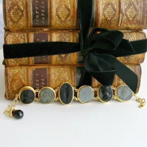 Venetian Glass Cameo Intaglio Bracelet Ancient Roman Coins - Roma Bracelet II