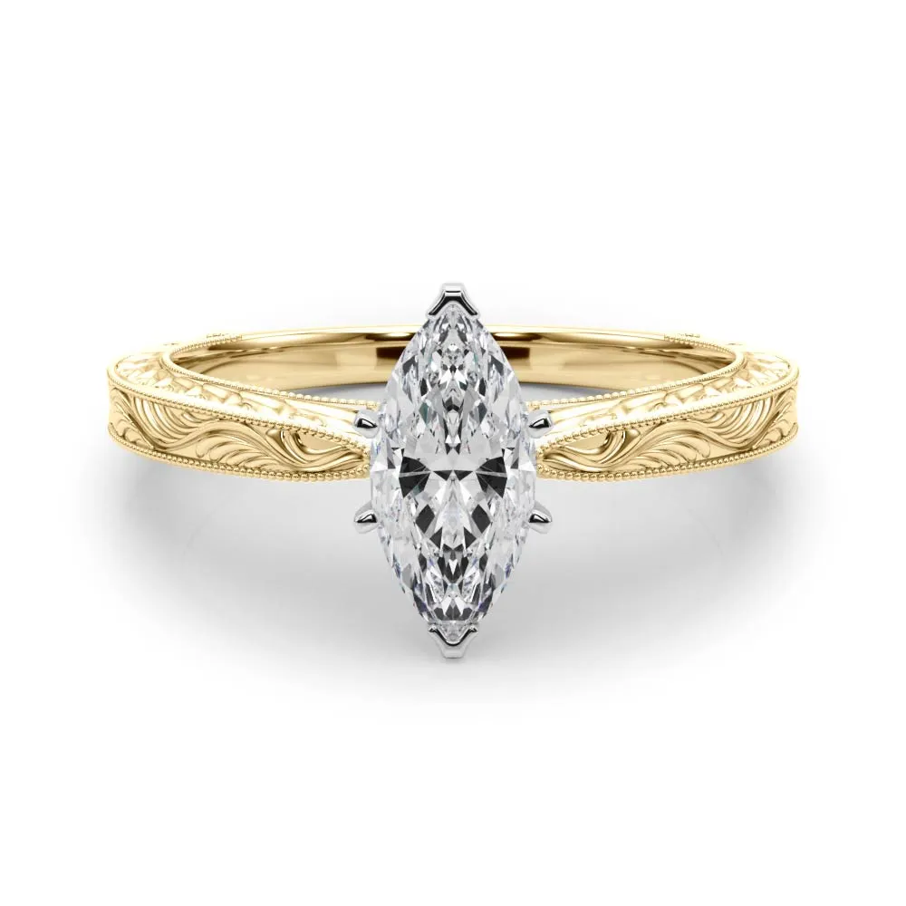 Victoria Marquise Lab Grown Diamond Solitaire Engagement Ring IGI Certified