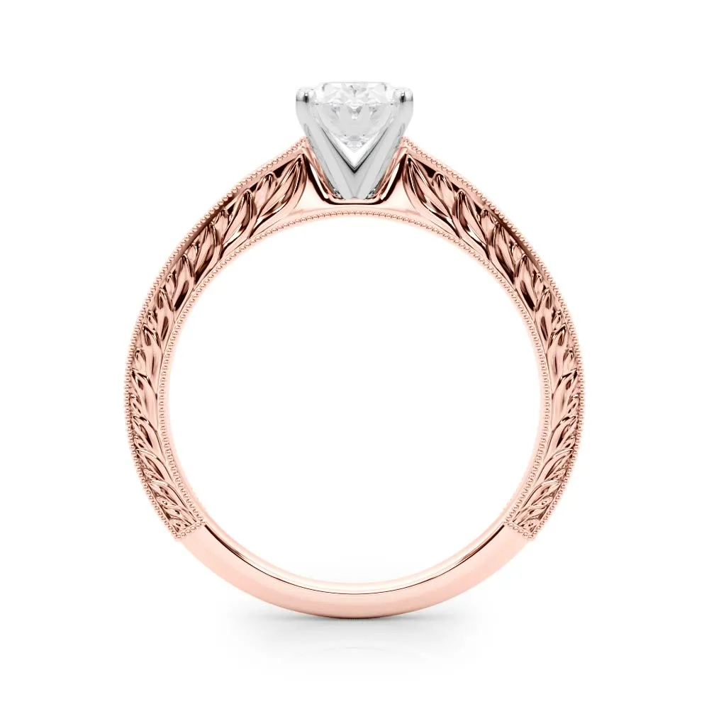 Victoria Oval Lab Grown Diamond Solitaire Engagement Ring IGI Certified