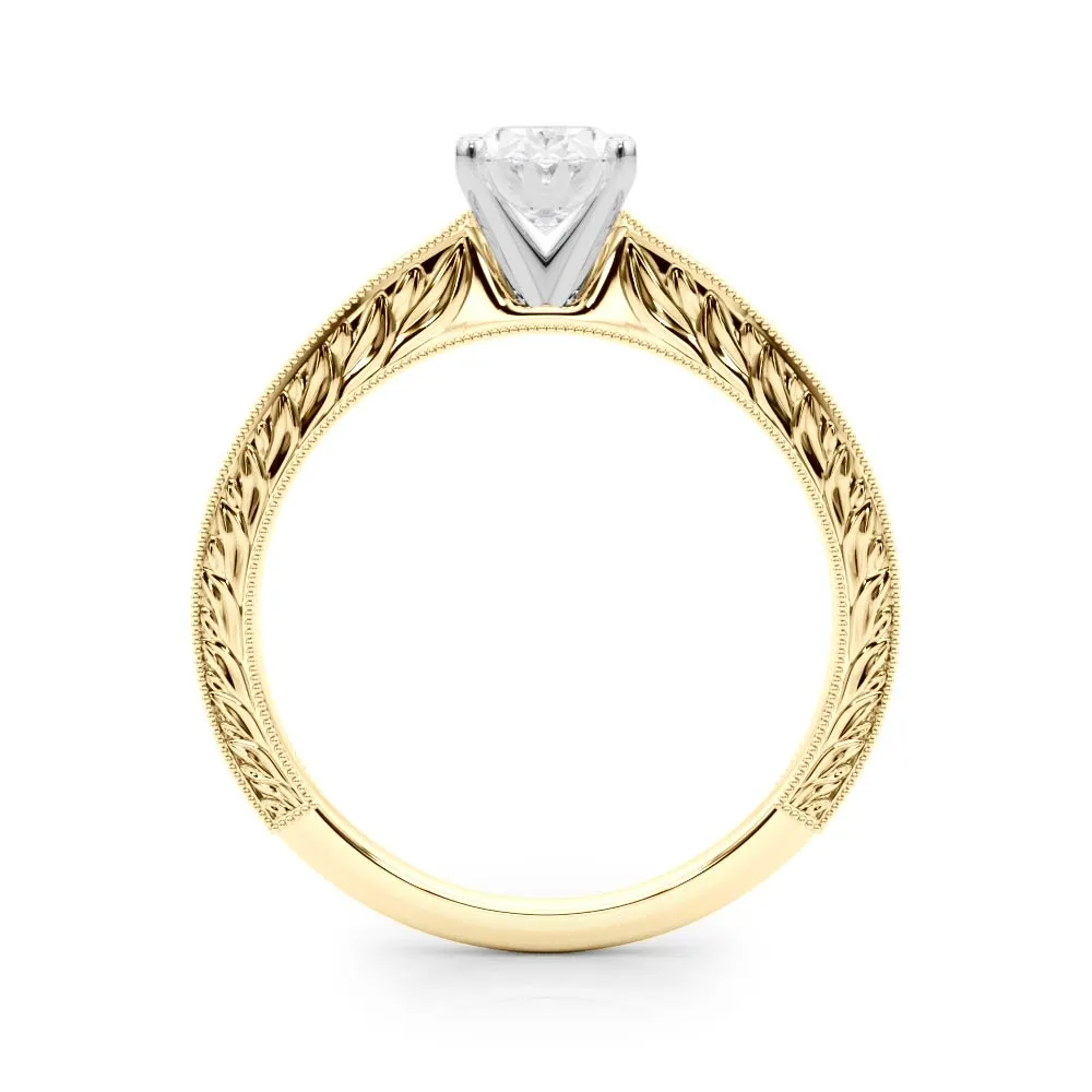 Victoria Oval Lab Grown Diamond Solitaire Engagement Ring IGI Certified