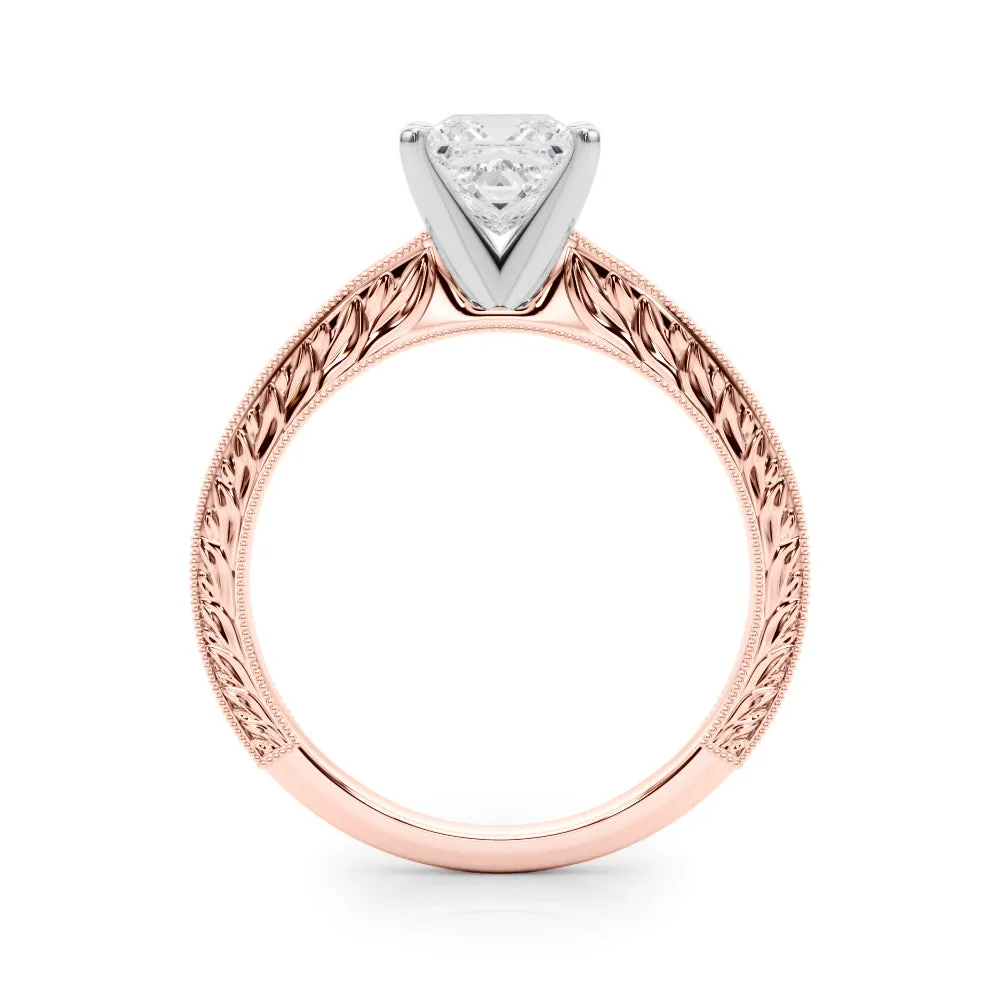 Victoria Princess Diamond Solitaire Engagement Ring