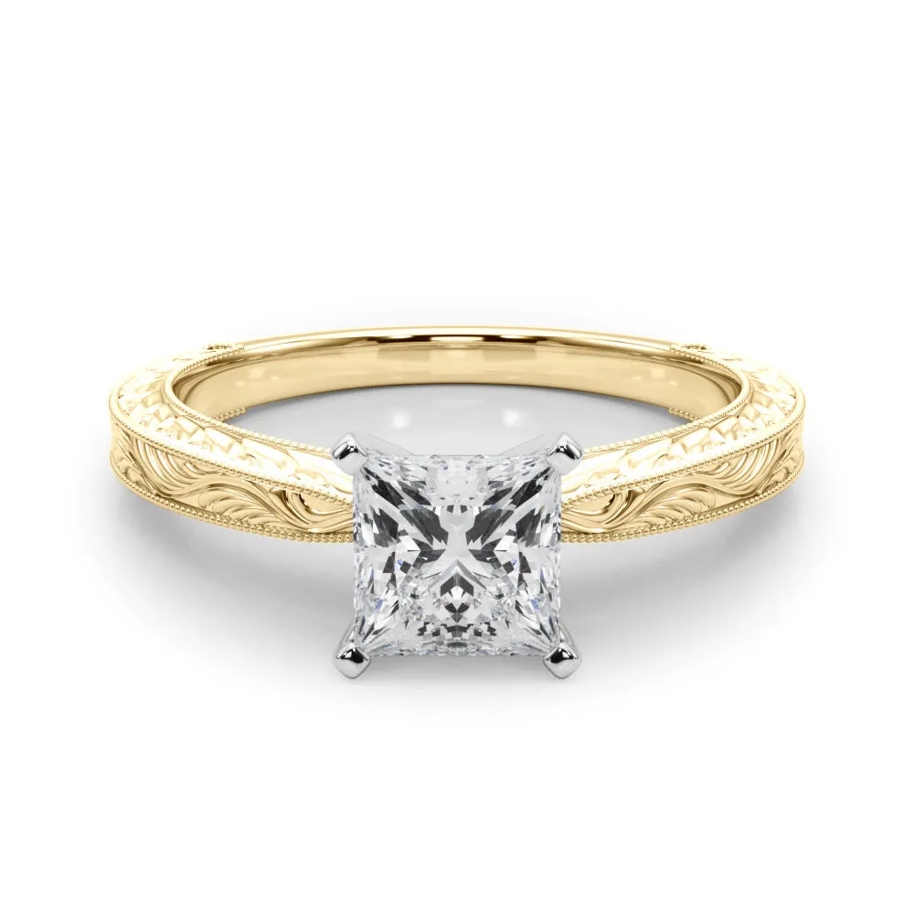 Victoria Princess Diamond Solitaire Engagement Ring