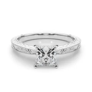 Victoria Princess Diamond Solitaire Engagement Ring
