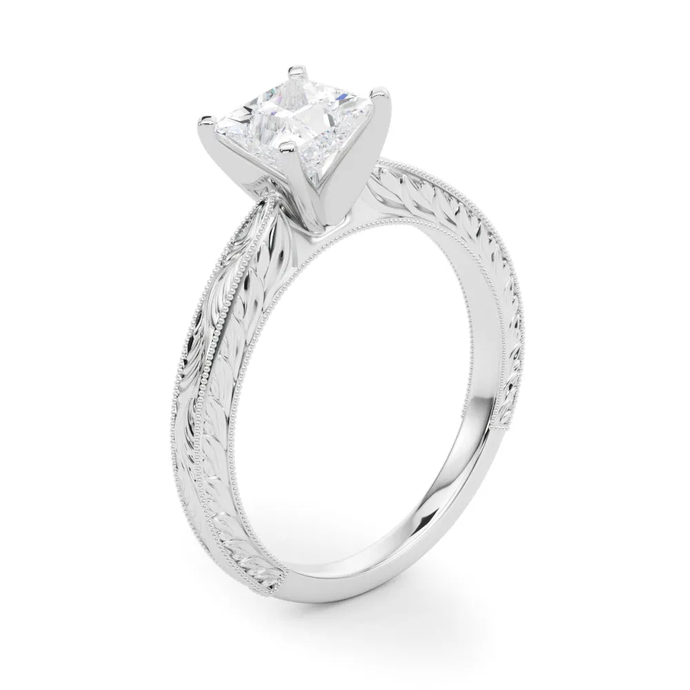 Victoria Princess Lab Grown Diamond Solitaire Engagement Ring IGI Certified