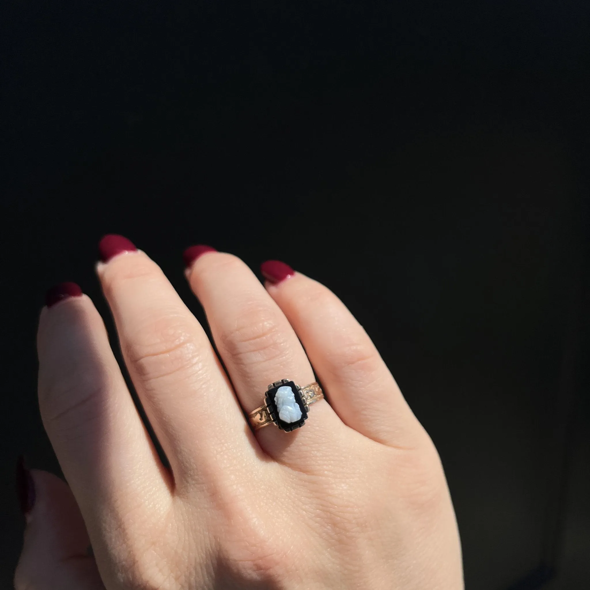 Victorian Sardonyx Cameo Ring