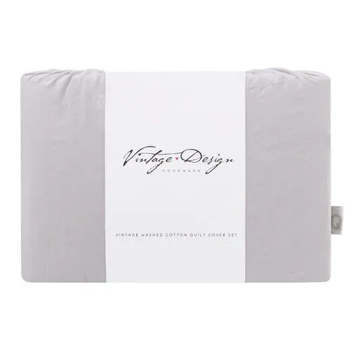 Vintage Design Cream Gypsy 180TC Cotton Quilt Cover Set