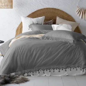 Vintage Design Steel Gypsy 250TC Cotton Quilt Cover Set