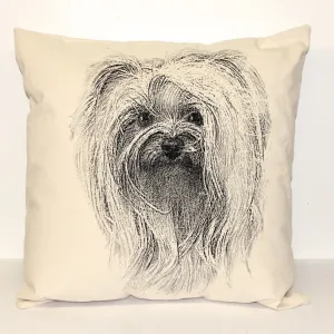 Yorkie Decorative Pillow Large