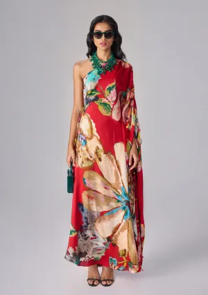 Ziana red kaftan